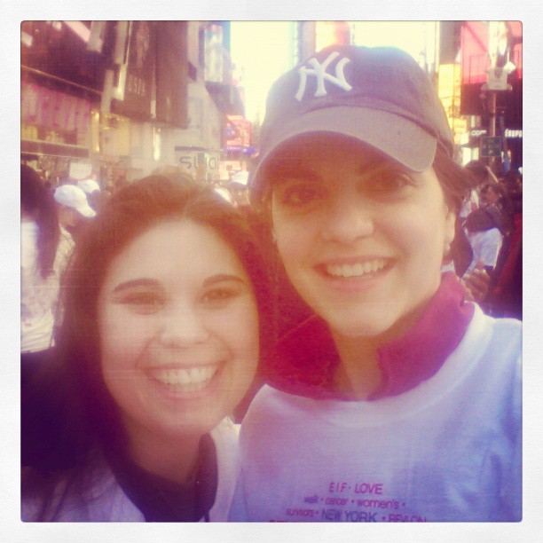 Kimmay and Britney at the Revlon Run/Walk 2013. Photo by Kim Caldwell 