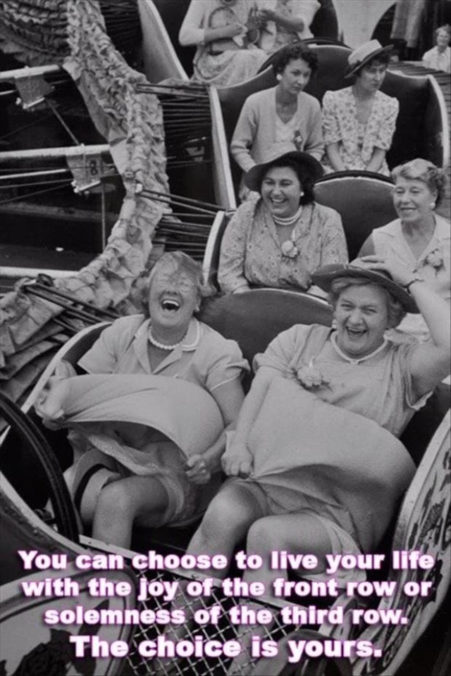 Live life in the first row - via Hurray Kimmay blog