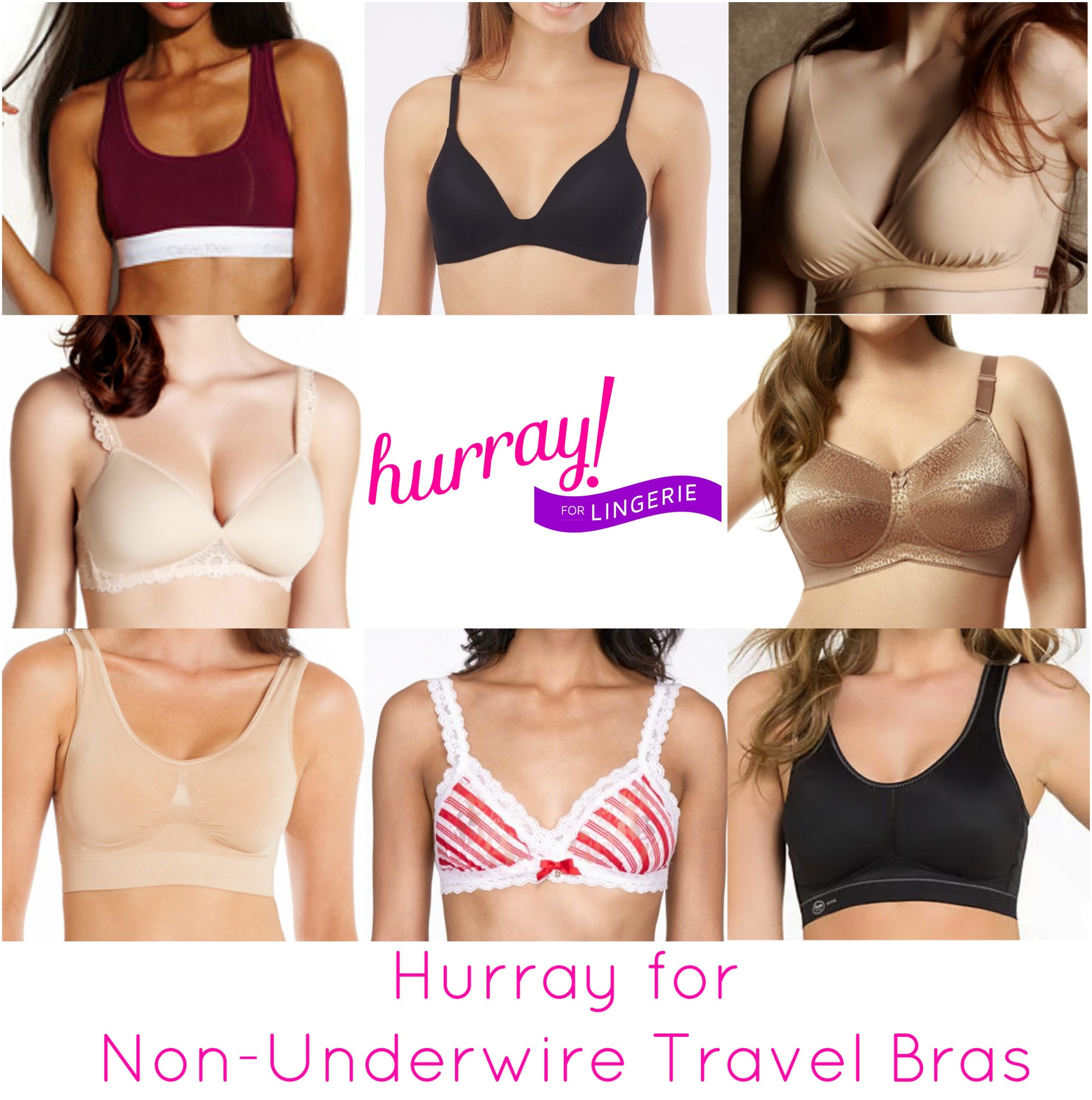 Hurray for non underwire travel bras by Hurray Kimmay