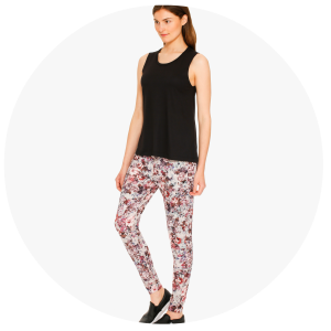 Newkirk Tank_Black_Cortelyou Jogger Pants_Digital Floral Print_Alexis Mera_3