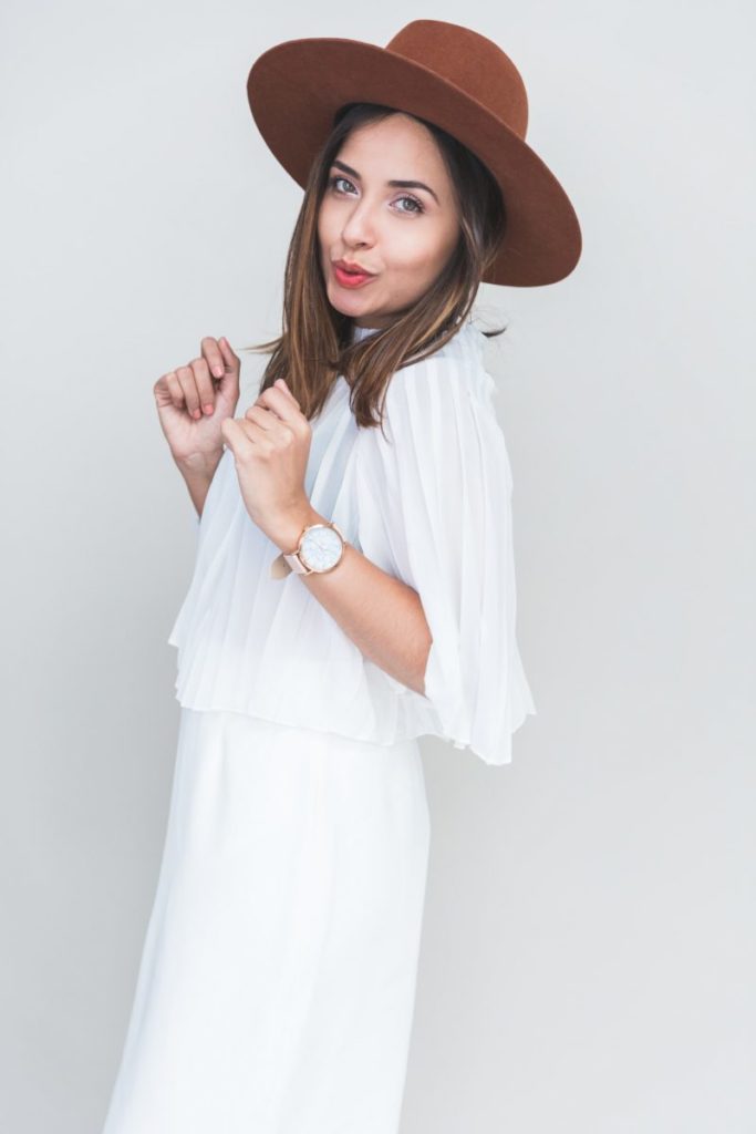 Lisa from Style Theory wearing luna hat, interview with Hurray Kimmay