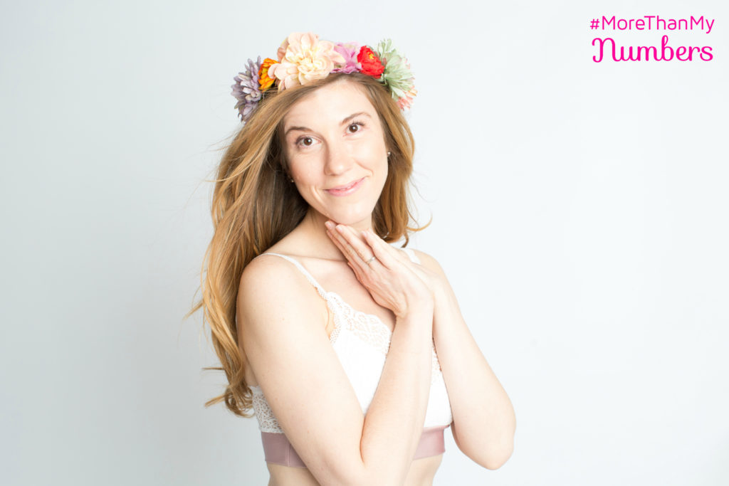 Brooke in flower crown MTMN, wearing harMonica