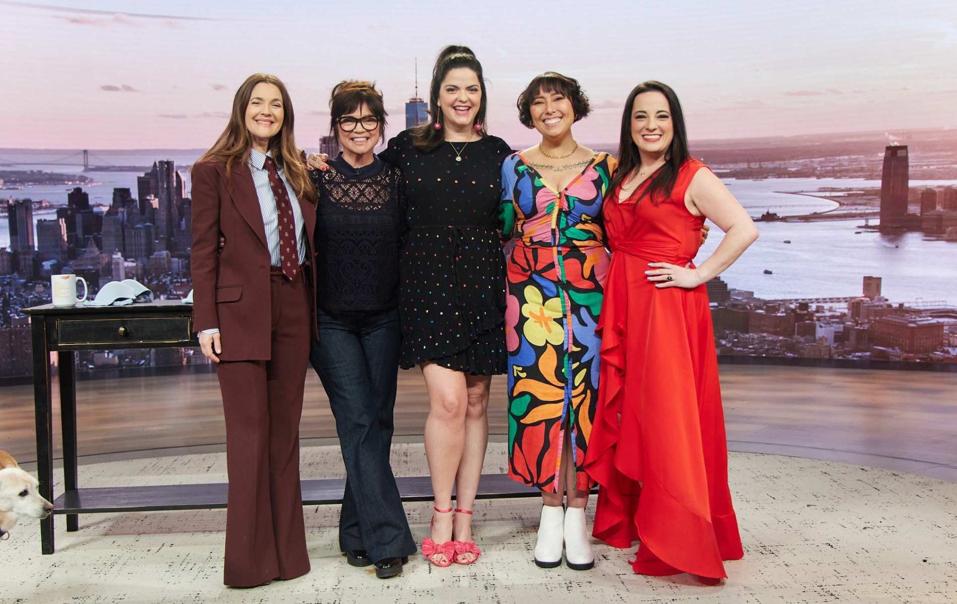 Kimmay Caldwell with The Drew Barrymore Show March 2025 with Valerie Bertinelli.